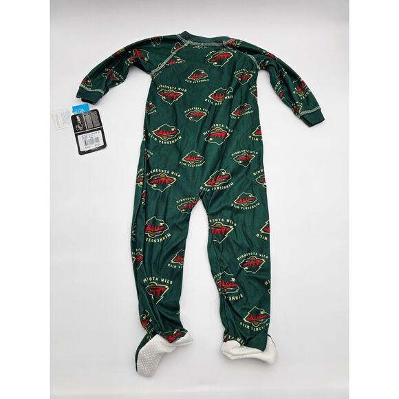 NHL 12M Baby One-piece Minnesota Wild Sleeper NWT - Picture 2 of 6